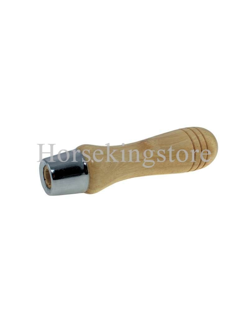 Wooden handle for hoof rasp