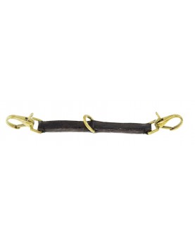 Leather lead attachment for halter