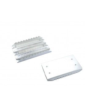 Rectangular aluminium curry comb