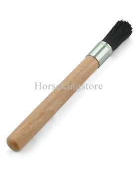 Wooden hoof dressing brush