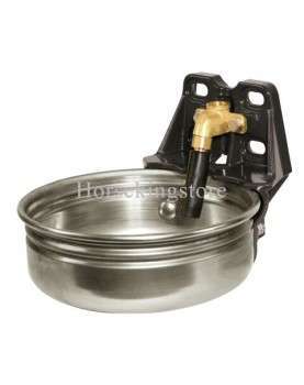 Stainless steel water bowl with tube valve