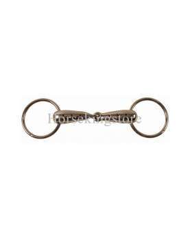Hollow mouth snaffle bit stainless steel 21 x 65 mm