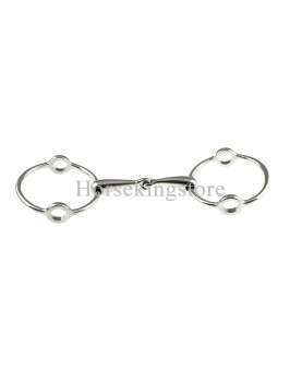 Large ring gag bit stainless steel 21 x 100 mm