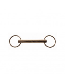 Unjointed snaffle bit stainless steel 21 x 65 mm
