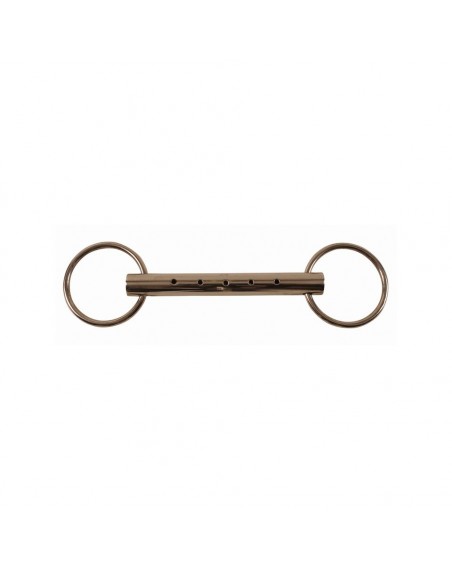 Unjointed snaffle bit stainless steel 21 x 65 mm