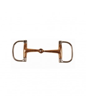 Solid copper mouth dee ring bit 14 mm