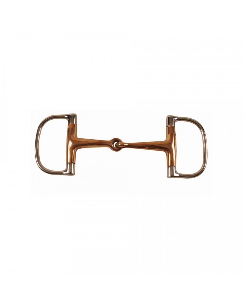Solid copper mouth dee ring bit 14 mm