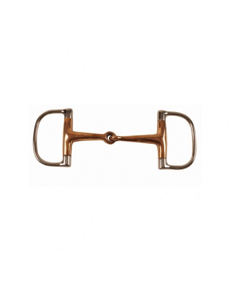 Solid copper mouth dee ring bit 14 mm