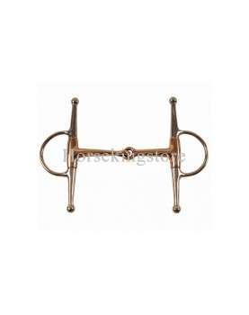 Solid copper mouth full cheek snaffle bit 18mm