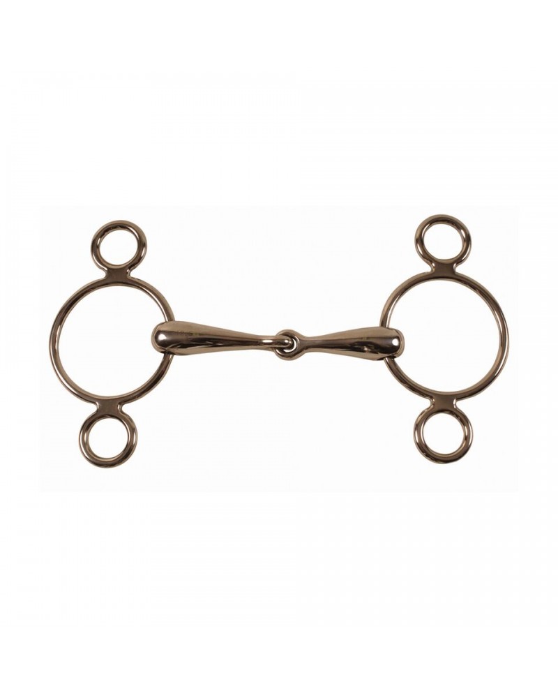 Hollow mouth continental gag bit 21 mm