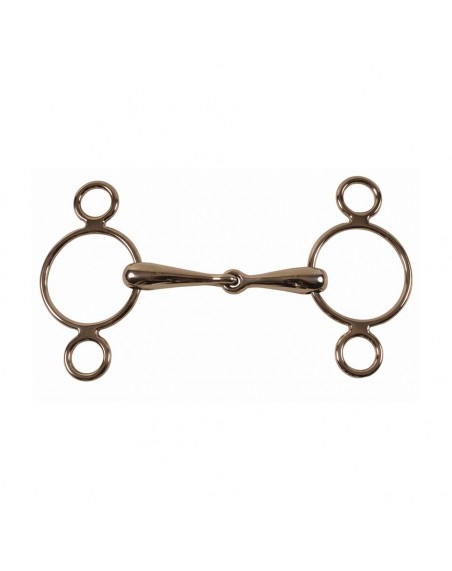 Hollow mouth continental gag bit 21 mm