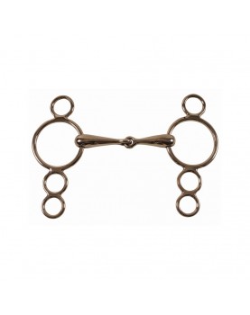 Solid mouth continental gag bit 21 mm