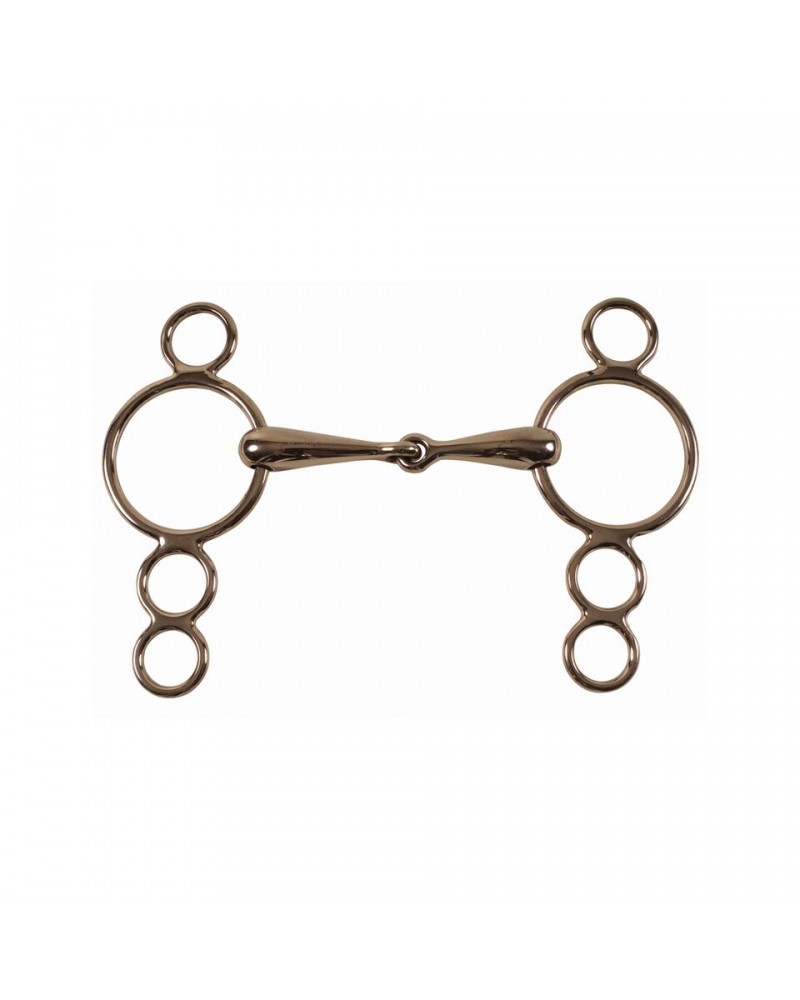 Solid mouth continental gag bit 21 mm