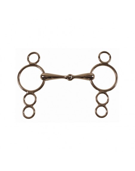 Solid mouth continental gag bit 21 mm