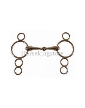 Solid german copper mouth continental gag bit 21 mm