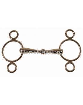 Solid mouth continental gag bit 18 mm