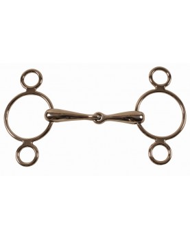Solid mouth continental gag bit 18 mm