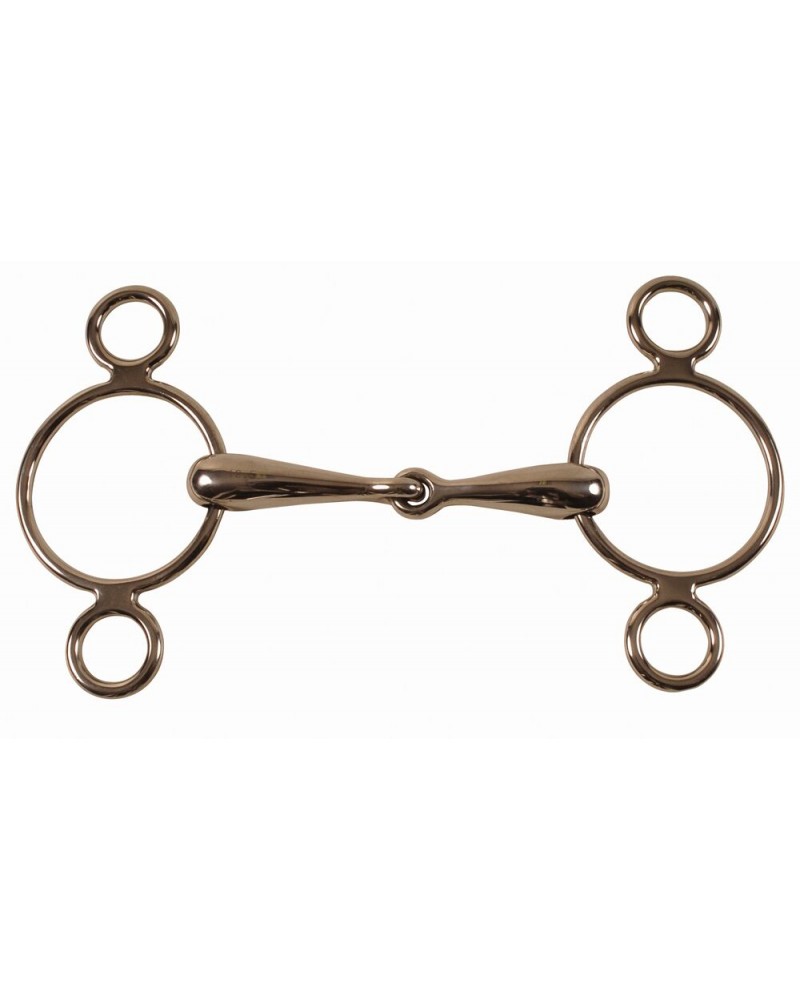 Solid mouth continental gag bit 18 mm