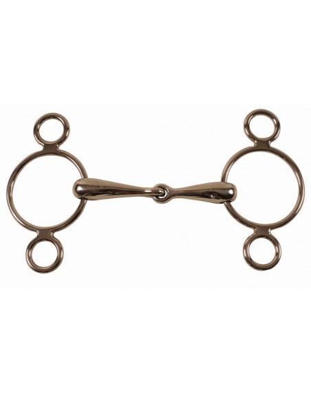 Solid mouth continental gag bit 18 mm