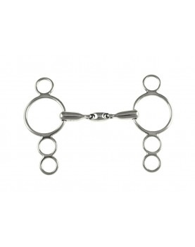 Double joint mouth continental gag bit 18 mm