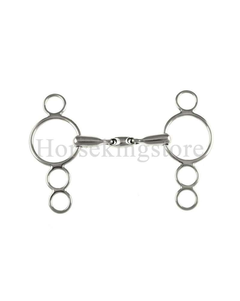 Double joint mouth continental gag bit 18 mm Double joint mouth continental gag bit 18 mm