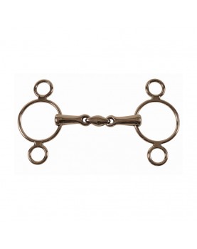 Double joint mouth continental gag bit 18 mm