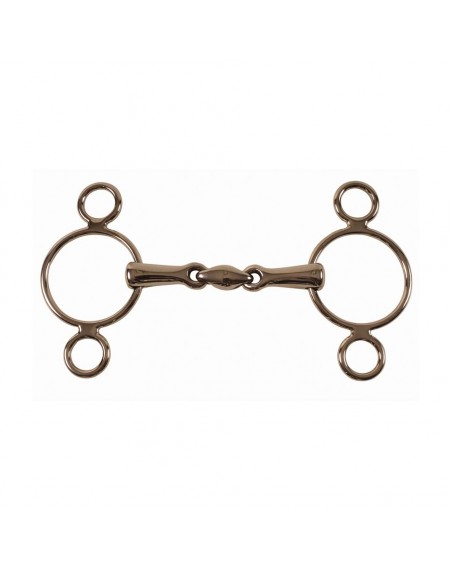 Double joint mouth continental gag bit 18 mm