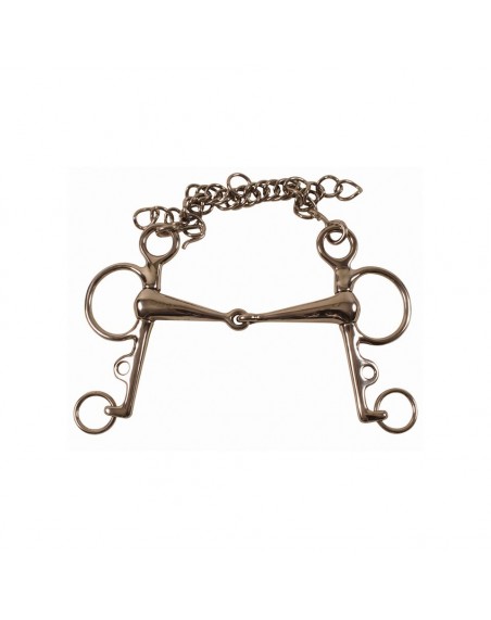 Solid mouth pelham bit 18 mm x 70 mm