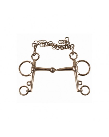 Solid mouth pelham bit 14 mm x 70 mm