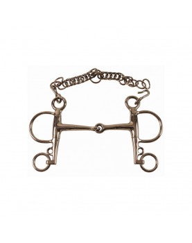 SOLID SS PELHAM BIT WITH SHORT CHEECKS 13 mm x 50 mm