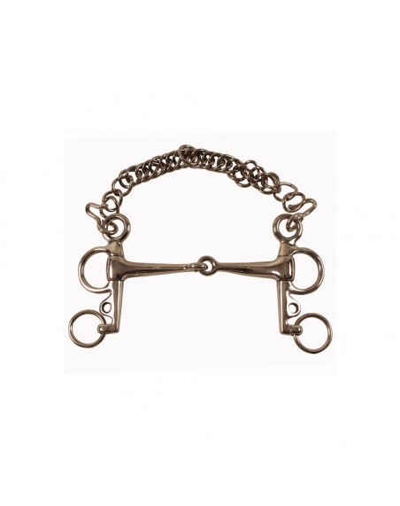 SOLID PELHAM BIT WITH SHORT CHEEKS 14 mm x 50 mm