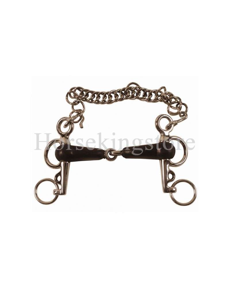 Short cheek rubber mouth pelham bit 18 mm x 50 mm Short cheek rubber mouth pelham bit 18 mm x 50 mm