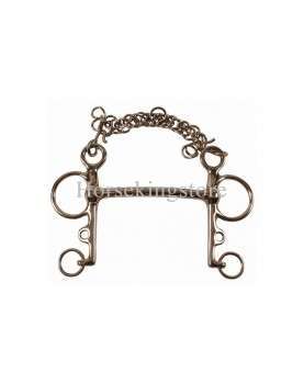 Unjointed bit with sliding cheeks 11 mm x 70 mm