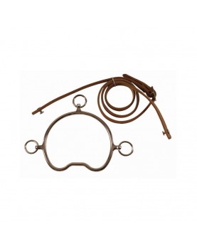 Leather headstall for Chifney. Sold separately from the stainless steel Chifney bit.