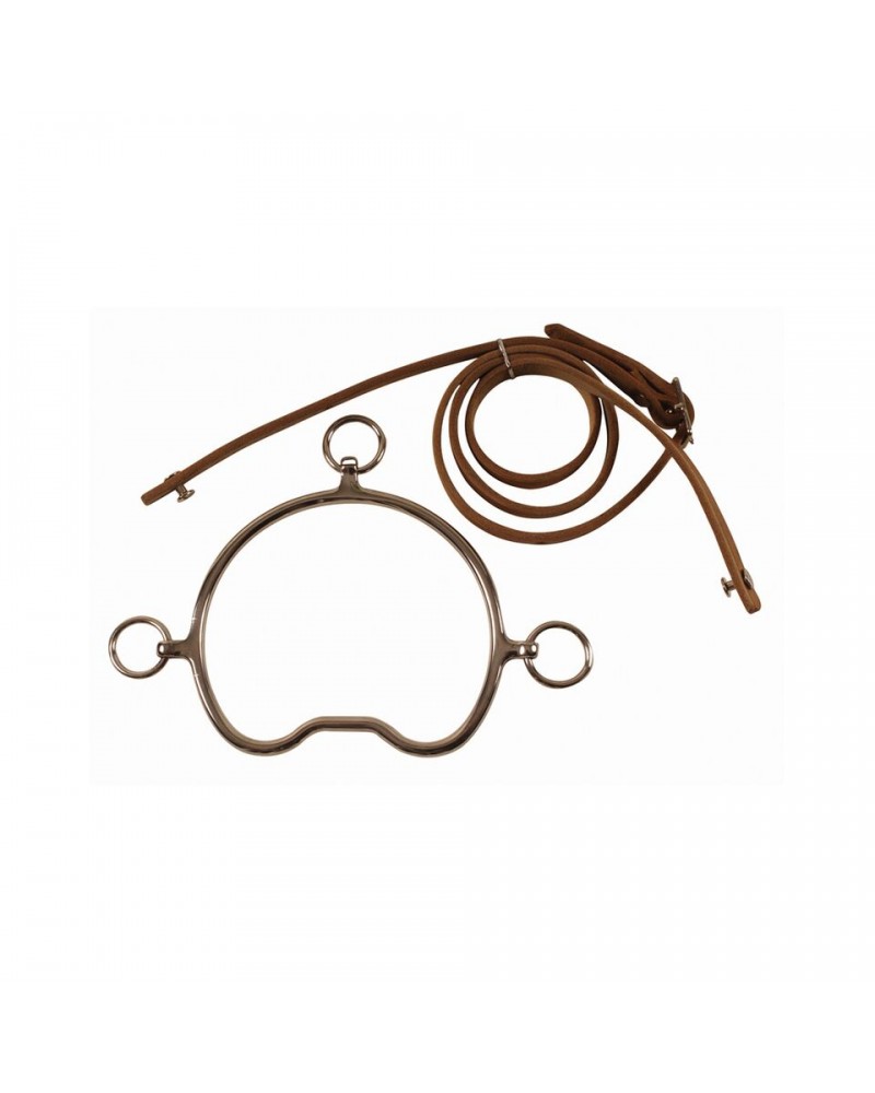 Leather headstall for Chifney. Sold separately from the stainless steel Chifney bit.