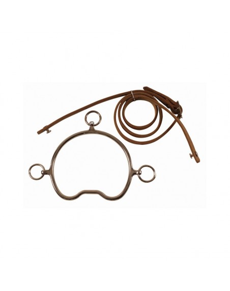 Leather headstall for Chifney. Sold separately from the stainless steel Chifney bit.