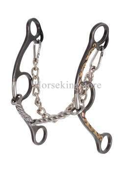 Diamond Long Shank TWISTED WIRE SNAFFLE SHERRY CERVI