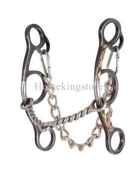 Diamond Long Shank TWISTED WIRE SNAFFLE Sherry Cervi