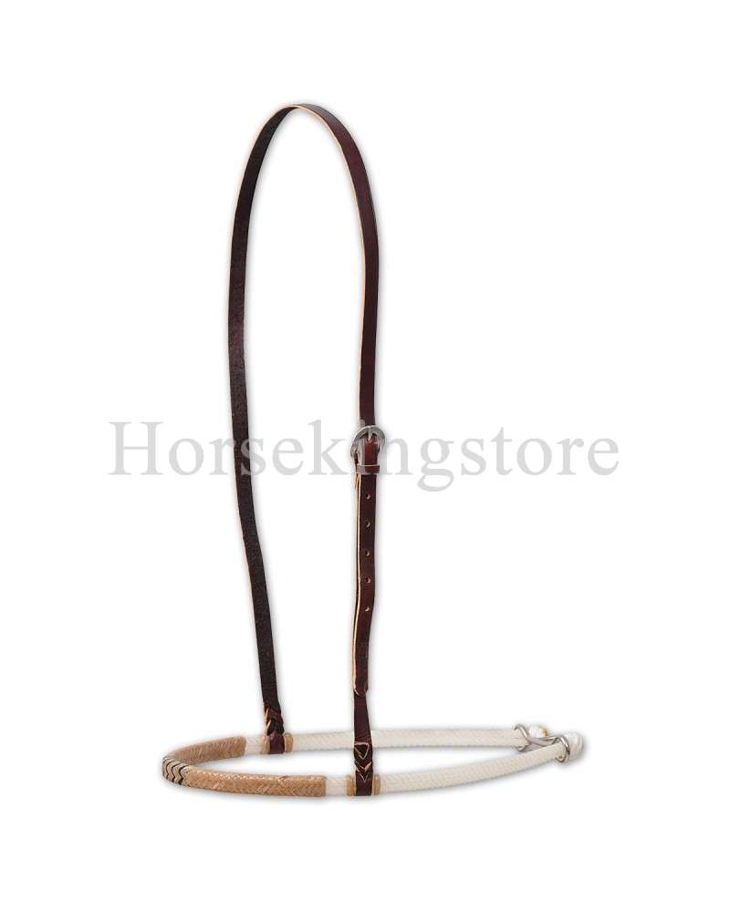 DOUBLE ROPE NOSEBAND WITH RAWHIDE COVER Martin Saddlery