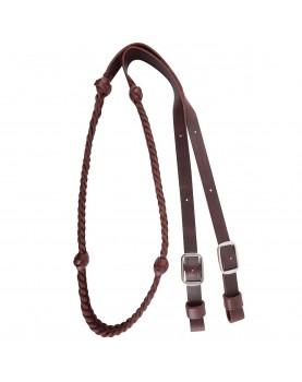 7/8" LATIGO BARREL REIN WITH BRAIDED KNOTS Martin Saddlery