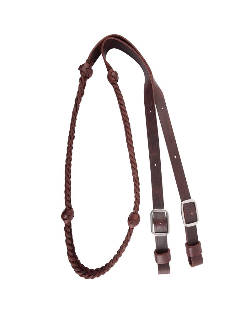 7/8" LATIGO BARREL REIN WITH BRAIDED KNOTS Martin Saddlery 7/8" LATIGO BARREL REIN WITH BRAIDED KNOTS Martin Saddlery