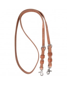 5/8" HARNESS ROPING REIN Hermann Oak Natural Martin Saddlery