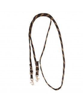BRAIDED NYLON ROPING BLACK REINS Martin Saddlery