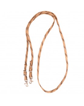 BRAIDED NYLON ROPING TAN REINS Martin Saddlery