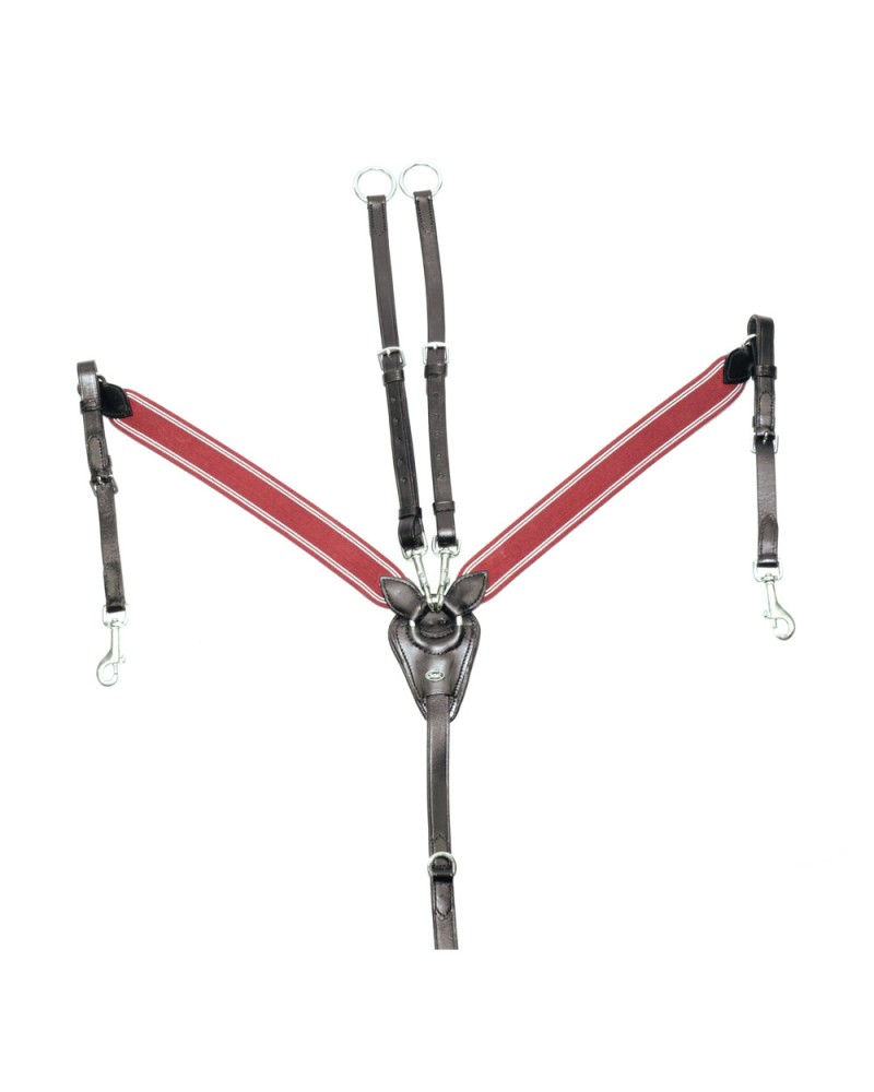 Leather elasticated hunting breastplaste