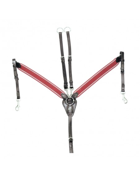 Leather elasticated hunting breastplaste