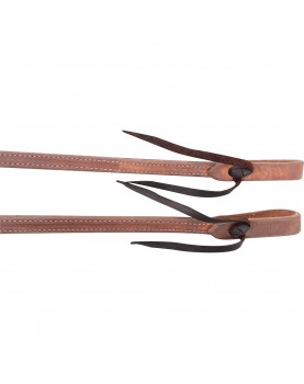 5/8" Doubled & Stitched Harness Split Rein Martin Saddlery