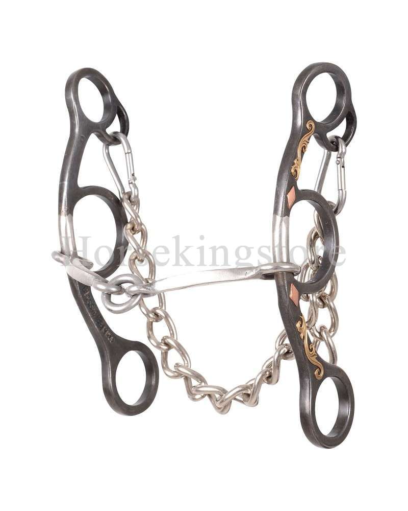 Diamond Short Shank Small O RING SQUARE SNAFFLE Diamond Short Shank Small O RING SQUARE SNAFFLE