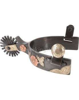 Flower Series 1-1/4" Band Classic Equine SPUR...