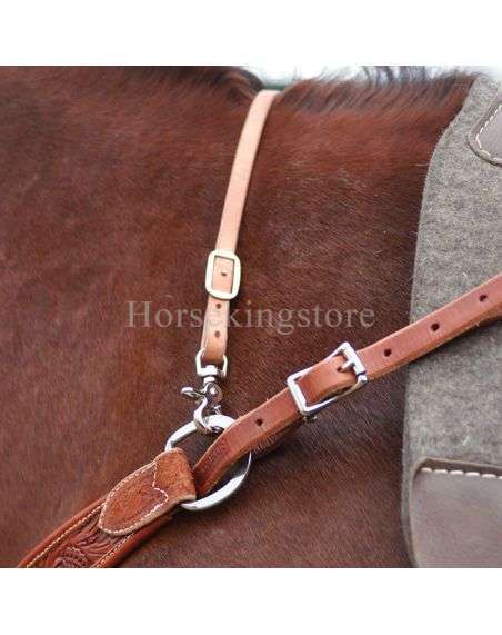 Sangle Harnais pour collier de chasse Martin Saddlery Chocolat Roughout